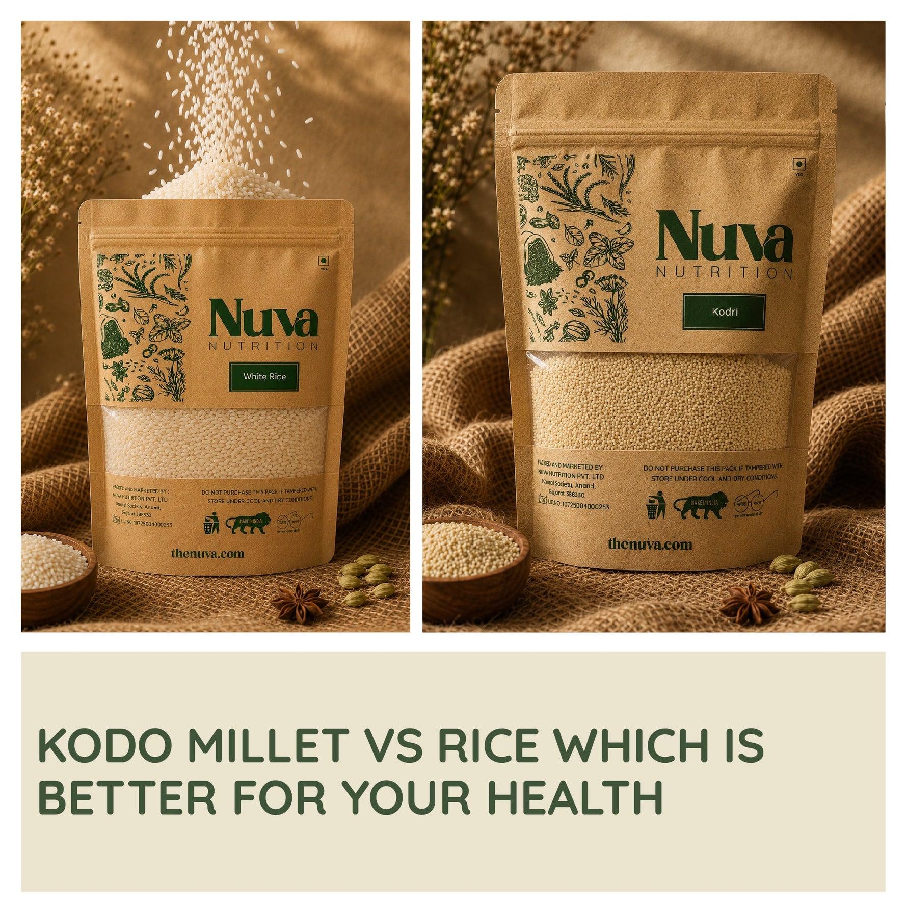 kodo millet vs rice