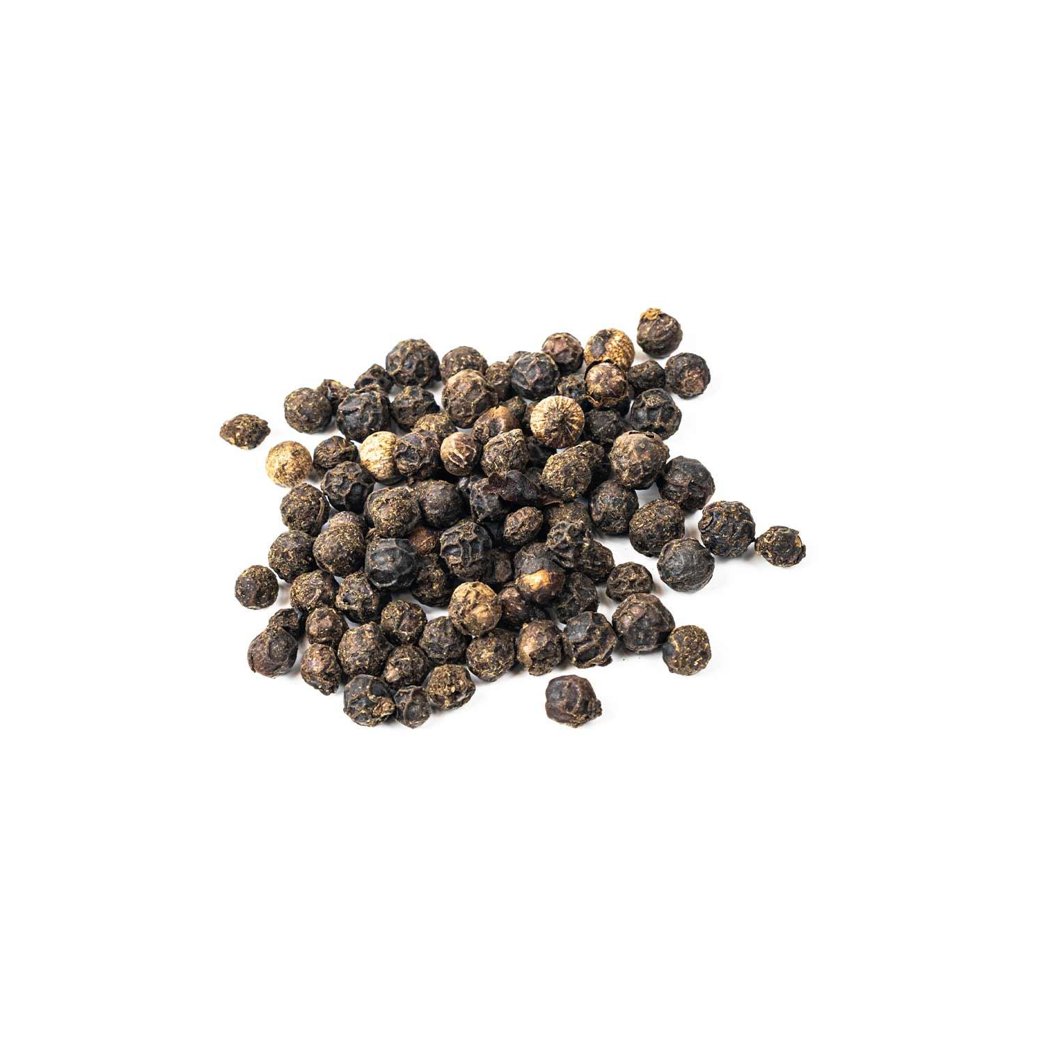 Black pepper corns from the nuva